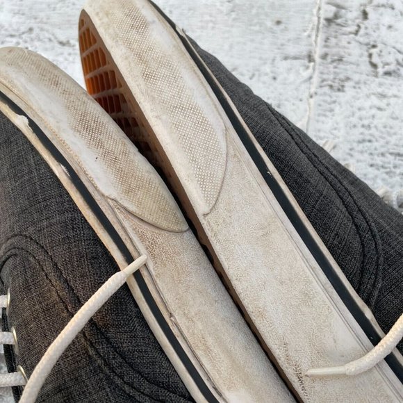 Vans Men Sneaker Lace Up Gray Shoes Size 10.5 Men 12Women - Picture 7 of 10